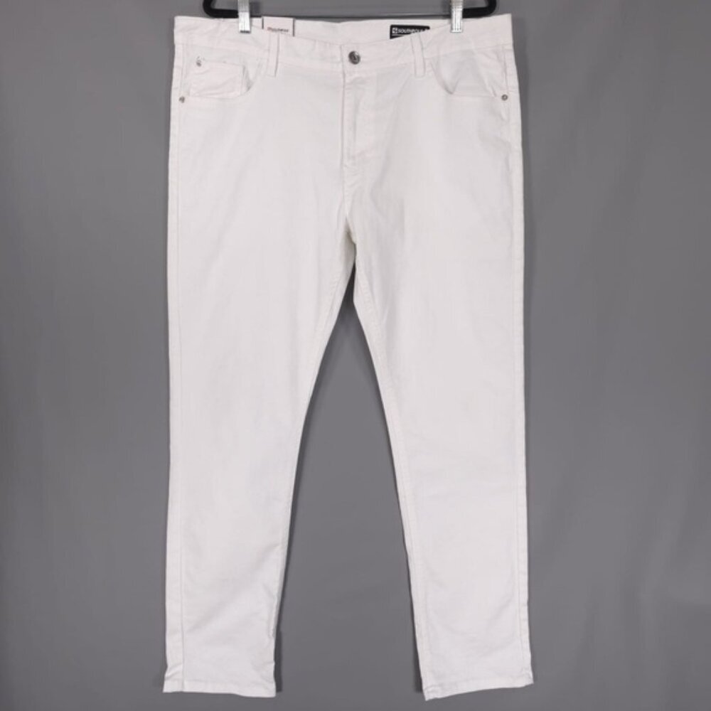 NWT‎ SOUTHPOLE Men’s Skinny Jeans White Cotton Stretch Size 40x32